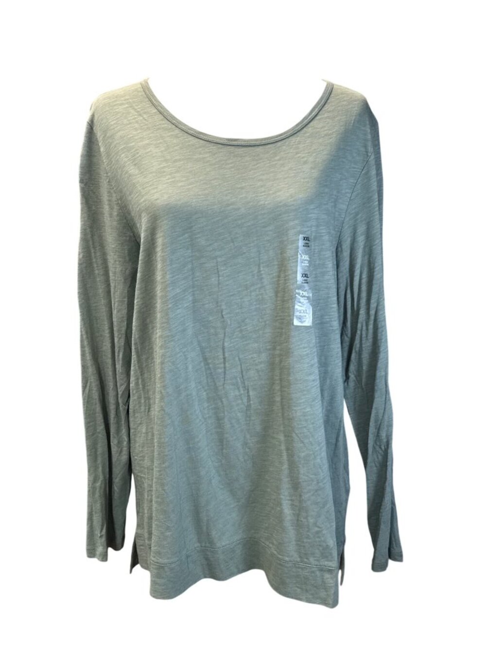 MAISON JULES Womens Long Sleeve Sweatshirt Tee~Size XXL~Green Top NWT L9 13